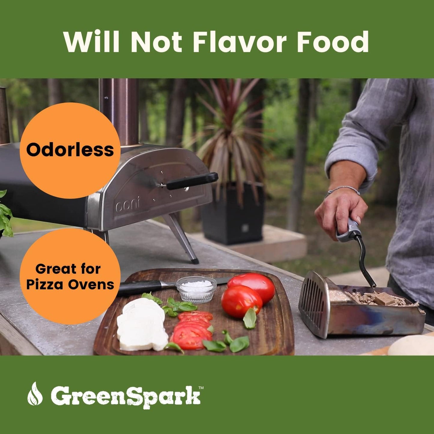GreenSpark Firestarters Square 160 Pcs Natural Fire Starters for Grill, Smoker, Pizza Oven, BBQ, Wooden & Pellet Stove, Fire Pit, Long Burn