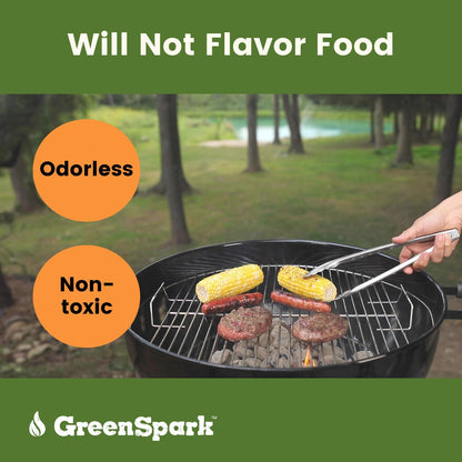 GreenSpark Natural Fire Starters for Grill, Smoker, Pizza Oven,BBQ,Fireplace, Wooden & Pellet Stove, Fire Pit, Long Burn, Waterproof (140 Pcs)